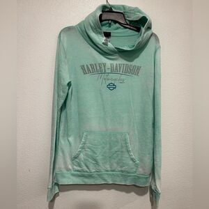 Harley-Davidson Women's Light Green Hoodie Large